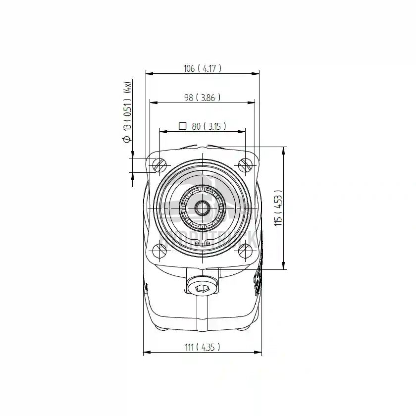 Hydraulické pístové čerpadlo Sunfab SAP-047L-N-DL4-H35-S0S-000 ISO