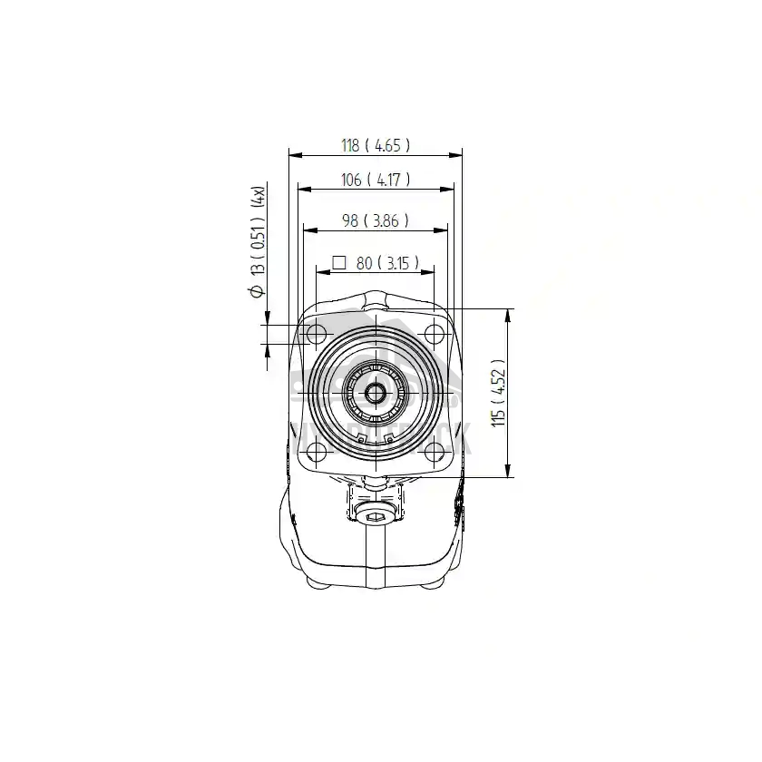 Hydraulické pístové čerpadlo Sunfab SAP-084L-N-DL4-H35-S0S-000 ISO