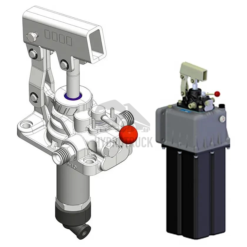 Ruční hydraulická pumpa OMFB FULCRO 12 PMI s rozvaděčem a nádrží 7L 10601600052