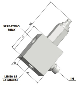 Hydraulický proplachovací ventil OMFB hydraulicky ovládaný